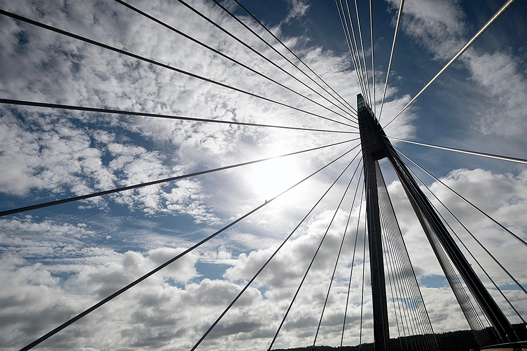 Pont suspendu près de Göteborg