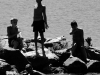 Les enfants sur les rochers