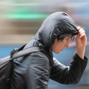 A vélo sous la pluie - Amsterdam