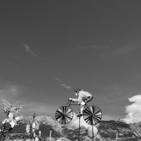 Courreur dans le vent