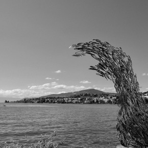 Sur la plage à Montreux