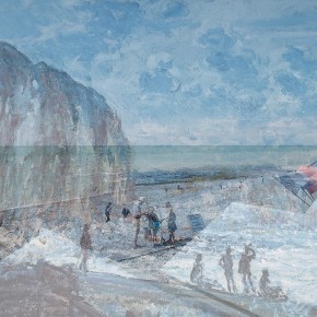 Double exposition (Claude Monet 1880/Frédéric Fleury 2020)