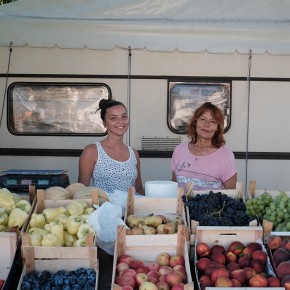 Mon petit déjeuner contre une photo - Entre Zadar et Split