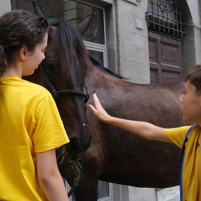 Les enfants, le cheval | Palio Siena