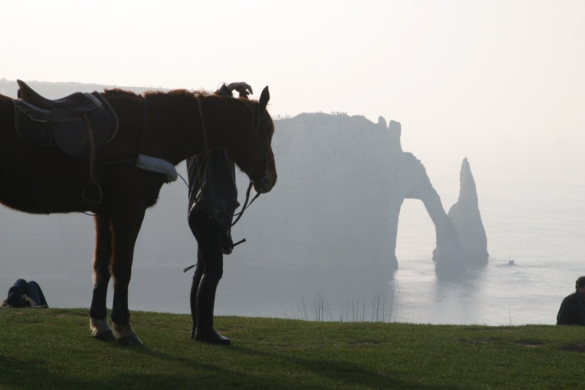 Etretat - La falaise et le cheval