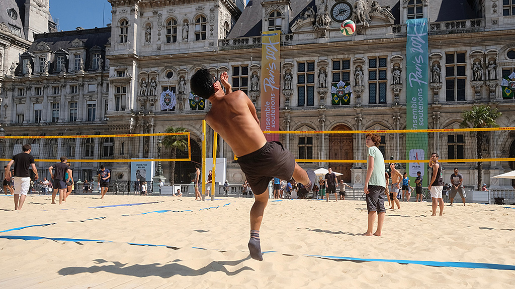 Beach Volley à la Mairie de Paris