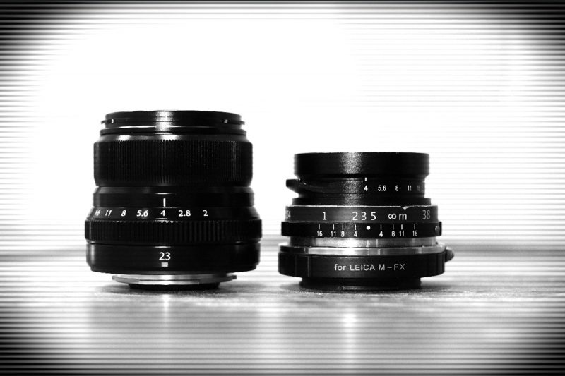 Fuji XF23/f2 vs Voigtlander 25mm/f4